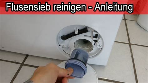 Anleitung: Ablaufpumpenfilter Waschmaschine reinigen 